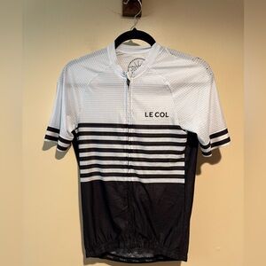 Le Col PRO AIR DISCOVERY Short Sleeve Cycling Jersey black white medium